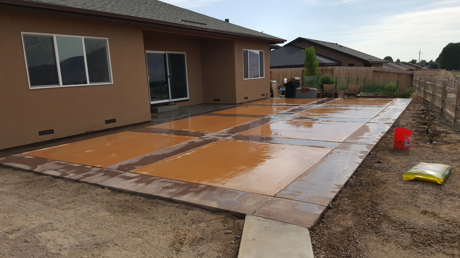 Custom Colored and Stamped Patios