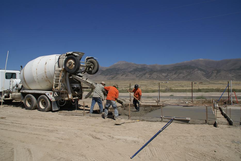Pouring a Concrete Pad