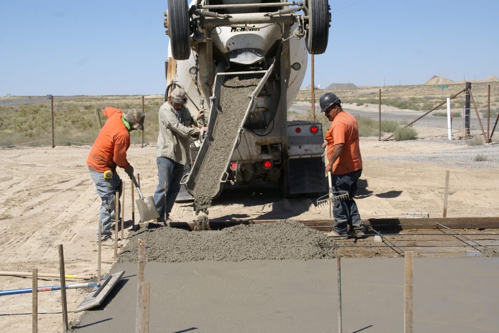 Pouring a Concrete Pad